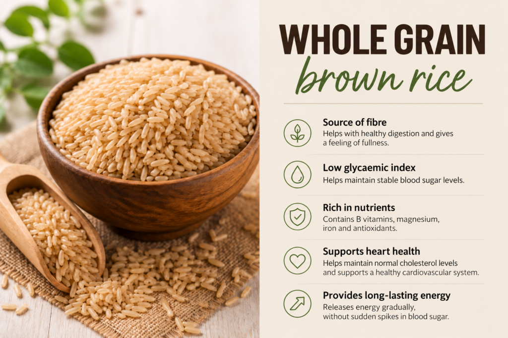 WHOLE GRAIN BROWN RICE
